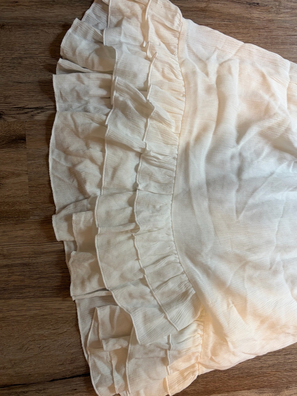 Forever 21 Women’s White Lace Dress w/ Ruffle layering and strappy back. NWOT - Picture 7 of 7